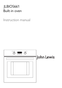 Manual John Lewis JLBIOS661 Oven