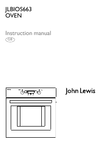 Manual John Lewis JLBIOS663 Oven