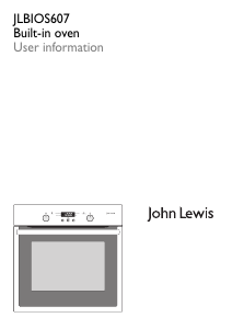 Manual John Lewis JLBIOS607 Oven