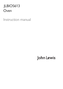 Manual John Lewis JLBIOS613 Oven