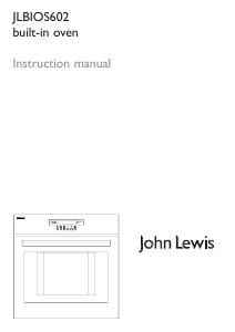 Manual John Lewis JLBIOS602 Oven