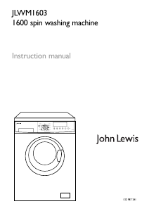 Manual John Lewis JLWM 1603 Washing Machine