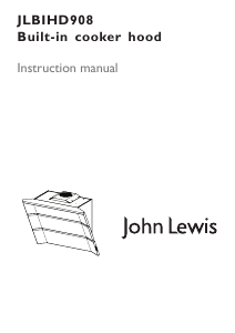 Manual John Lewis JLBIHD908 Cooker Hood