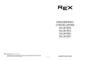 Manuale Rex RA26SEU Frigorifero