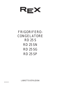 Manuale Rex RD25SN Frigorifero-congelatore
