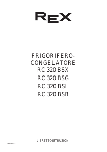Manuale Rex RC320BSG Frigorifero-congelatore