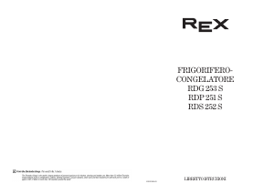 Manuale Rex RDS252S Frigorifero-congelatore