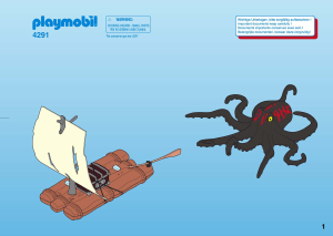Manuale Playmobil set 4291 Pirates Piovra gigante