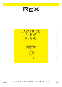 Manuale Rex RLP45 Lavatrice