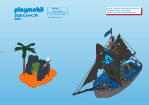 Mode d’emploi Playmobil set 4067 Pirates Black Corsair et île