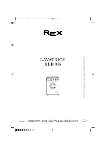 Manuale Rex RLE345 Lavatrice