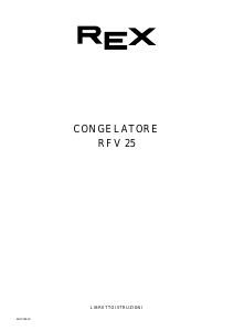 Manuale Rex RFV25 Congelatore