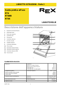Manuale Rex RT4 Lavastoviglie