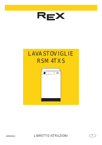 Manuale Rex RSM4TXS Lavastoviglie