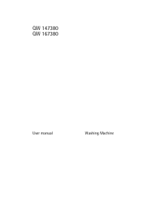 Manual Husqvarna-Electrolux QW147380 Washing Machine