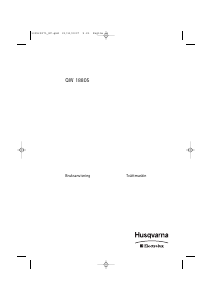 Bruksanvisning Husqvarna-Electrolux QW18805 Tvättmaskin