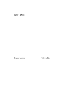 Bruksanvisning Husqvarna-Electrolux QW14783 Tvättmaskin