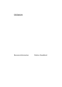 Bedienungsanleitung Husqvarna-Electrolux QSG6020W Herd