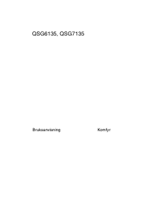 Bruksanvisning Husqvarna-Electrolux QSG6135K Komfyr