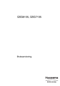Bruksanvisning Husqvarna-Electrolux QSG6135W Komfyr
