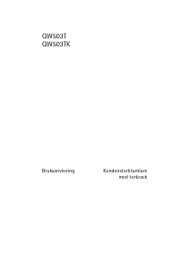 Bruksanvisning Husqvarna-Electrolux QW503TK Torktumlare