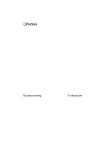 Bruksanvisning Husqvarna-Electrolux QW496A Torktumlare