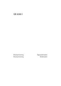 Bruksanvisning Husqvarna-Electrolux QB6260IK Diskmaskin