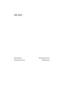 Käyttöohje Husqvarna-Electrolux QB5201K Astianpesukone