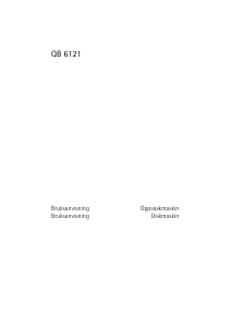 Bruksanvisning Husqvarna-Electrolux QB6121W Diskmaskin