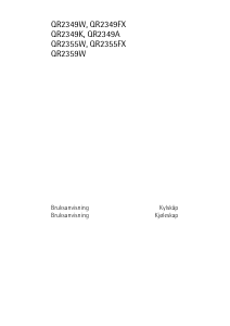 Bruksanvisning Husqvarna-Electrolux QR2359W Kylskåp