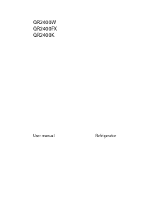 Manual Husqvarna-Electrolux QR2400W Refrigerator