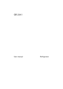 Manual Husqvarna-Electrolux QR234I Refrigerator