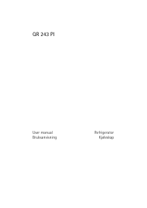 Manual Husqvarna-Electrolux QR243PI Refrigerator