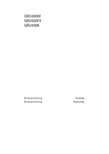 Bruksanvisning Husqvarna-Electrolux QR2400K Kylskåp