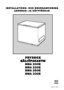 Käyttöohje Husqvarna BMA220E Pakastin