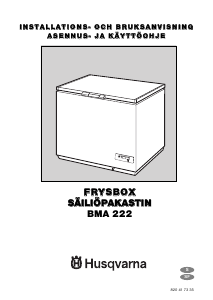 Käyttöohje Husqvarna BMA222 Pakastin