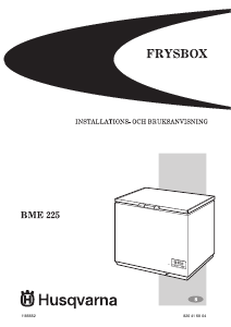 Bruksanvisning Husqvarna BME225 Frys