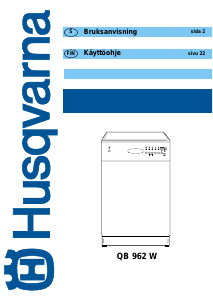Käyttöohje Husqvarna QB962W Astianpesukone