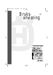 Bruksanvisning Husqvarna QB967I Oppvaskmaskin