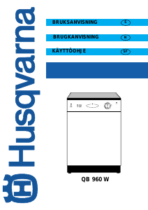 Bruksanvisning Husqvarna QB960W Oppvaskmaskin