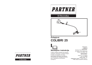 Vadovas Partner Colibri 25 Žoliapjovė