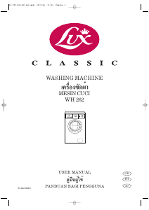 Bruksanvisning Lux WH262 Classic Tvättmaskin