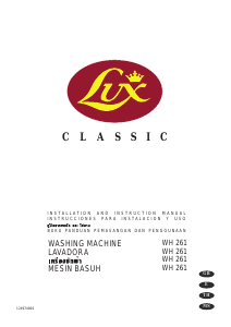 Bruksanvisning Lux WH261 Classic Tvättmaskin