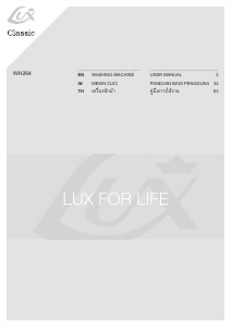 Bruksanvisning Lux WH264 Classic Tvättmaskin