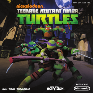 Bruksanvisning Nintendo 3DS Teenage Mutant Ninja Turtles