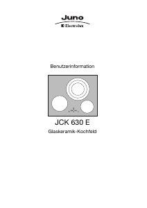 Bedienungsanleitung Juno-Electrolux JCK630E Kochfeld