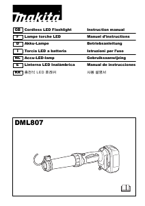 Bruksanvisning Makita DML807 Ficklampa
