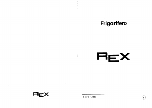 Manuale Rex RFA21 Frigorifero