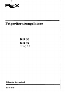 Manuale Rex RB36 Frigorifero-congelatore
