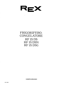 Manuale Rex RF25DSEB Frigorifero-congelatore